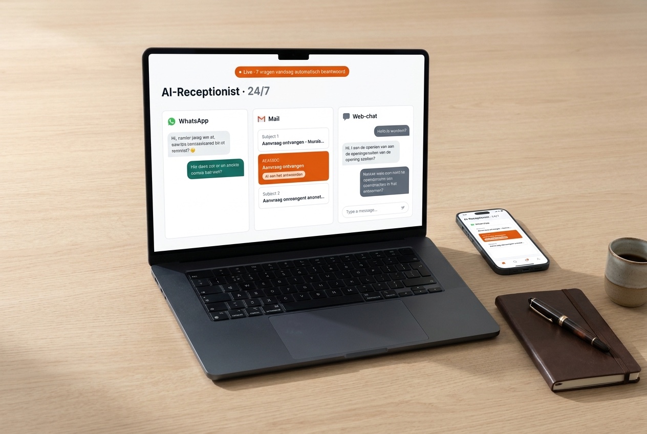 AI-receptionist voor 24/7 support
